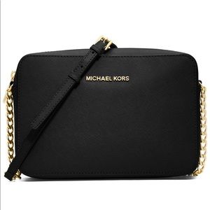 Michael Kors Jet Set black crossbody bag